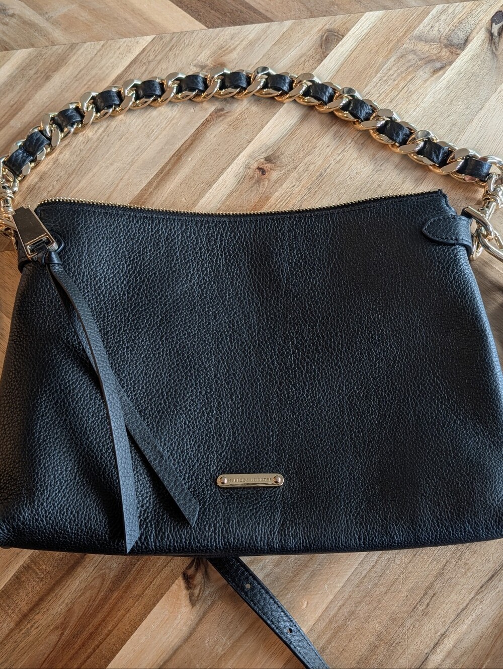 EUC Rebecca Minkoff Stevie Black Leather Bag - Picture 5 of 7
